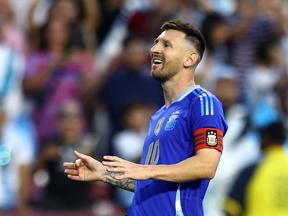 Messi com a camisa da Argentina