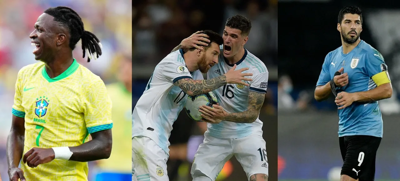 Brasil, Argentina e Uruguai são os gigantes do continente e favoritos para a Copa América