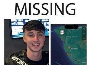 O jovem britânico Jay Slater, de 19 anos, está desaparecido em Tenerife, na Espanha