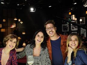 Fábio Porchat recebeu no programa a atriz Priscila Castello Branco, Júlia Rabello e Maria Clara Gueiros
