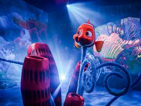 Sala imersiva de Procurando Nemo no Mundo Pixar