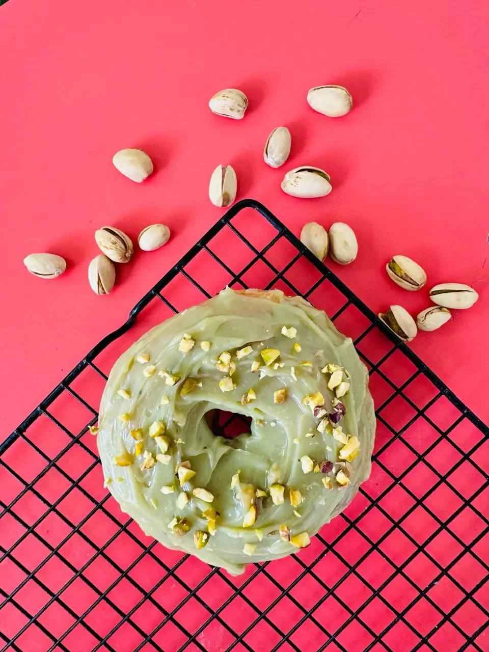 Donut de brigadeiro de pistache da Fluffy Donuts