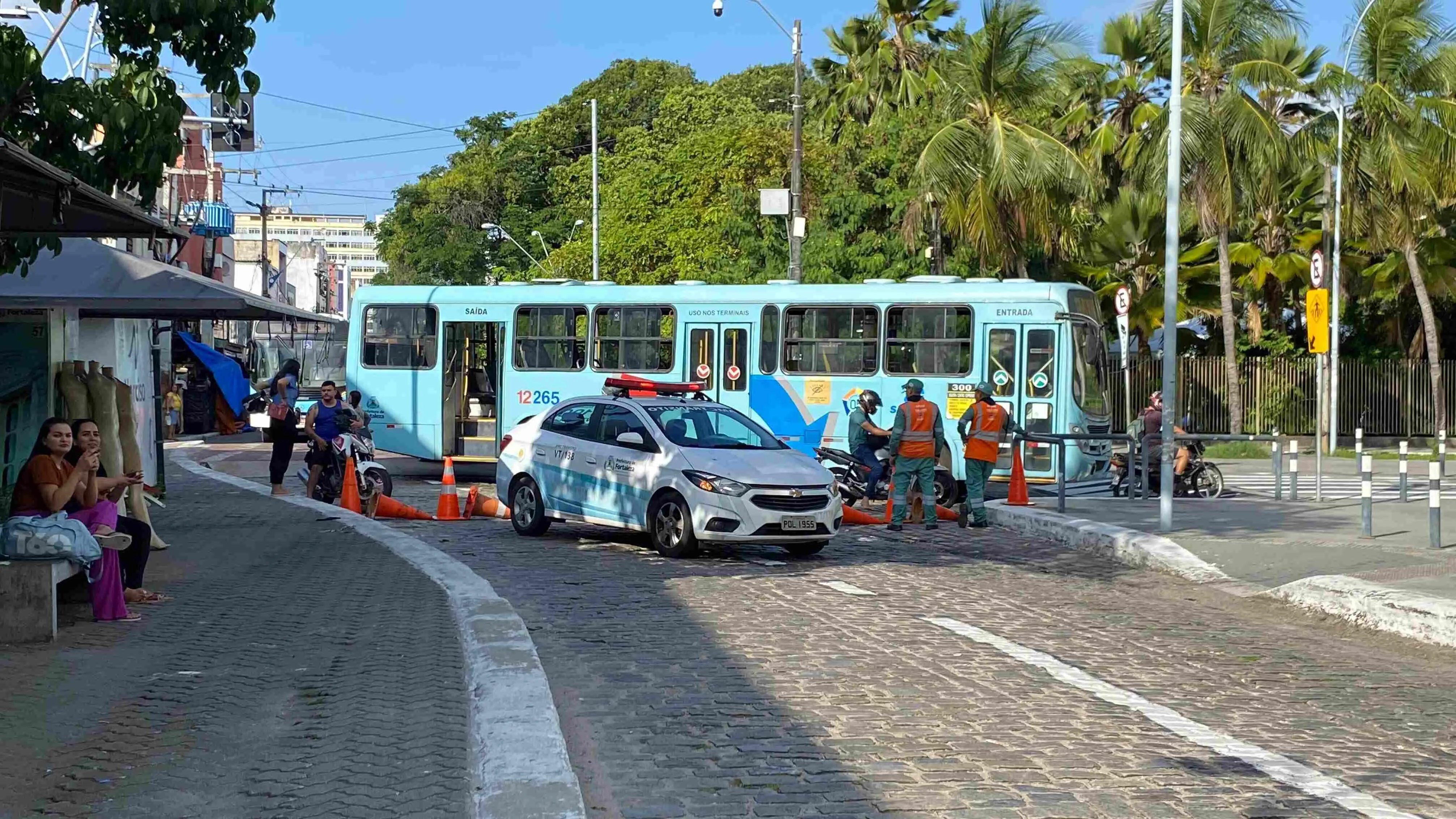 Trecho bloqueado pela AMC