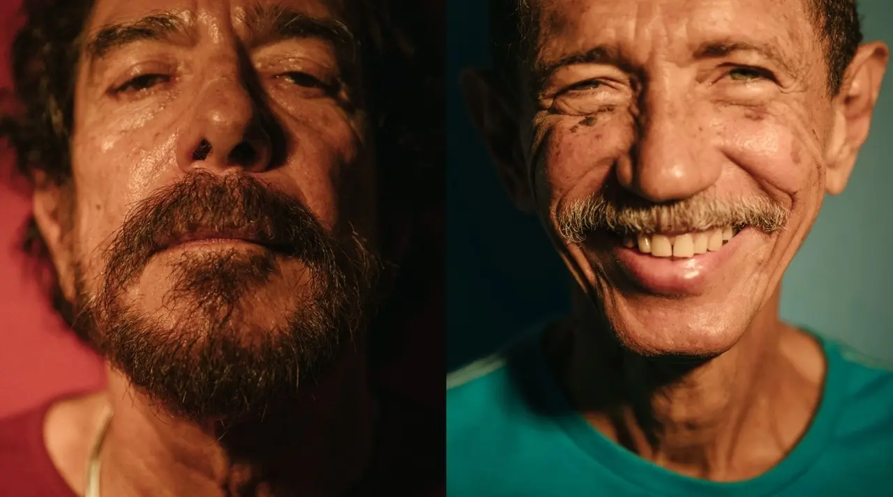 O vocalista Marco Polo e o guitarrista Almir de Oliveira, dois dos fundadores da Ave Sangria