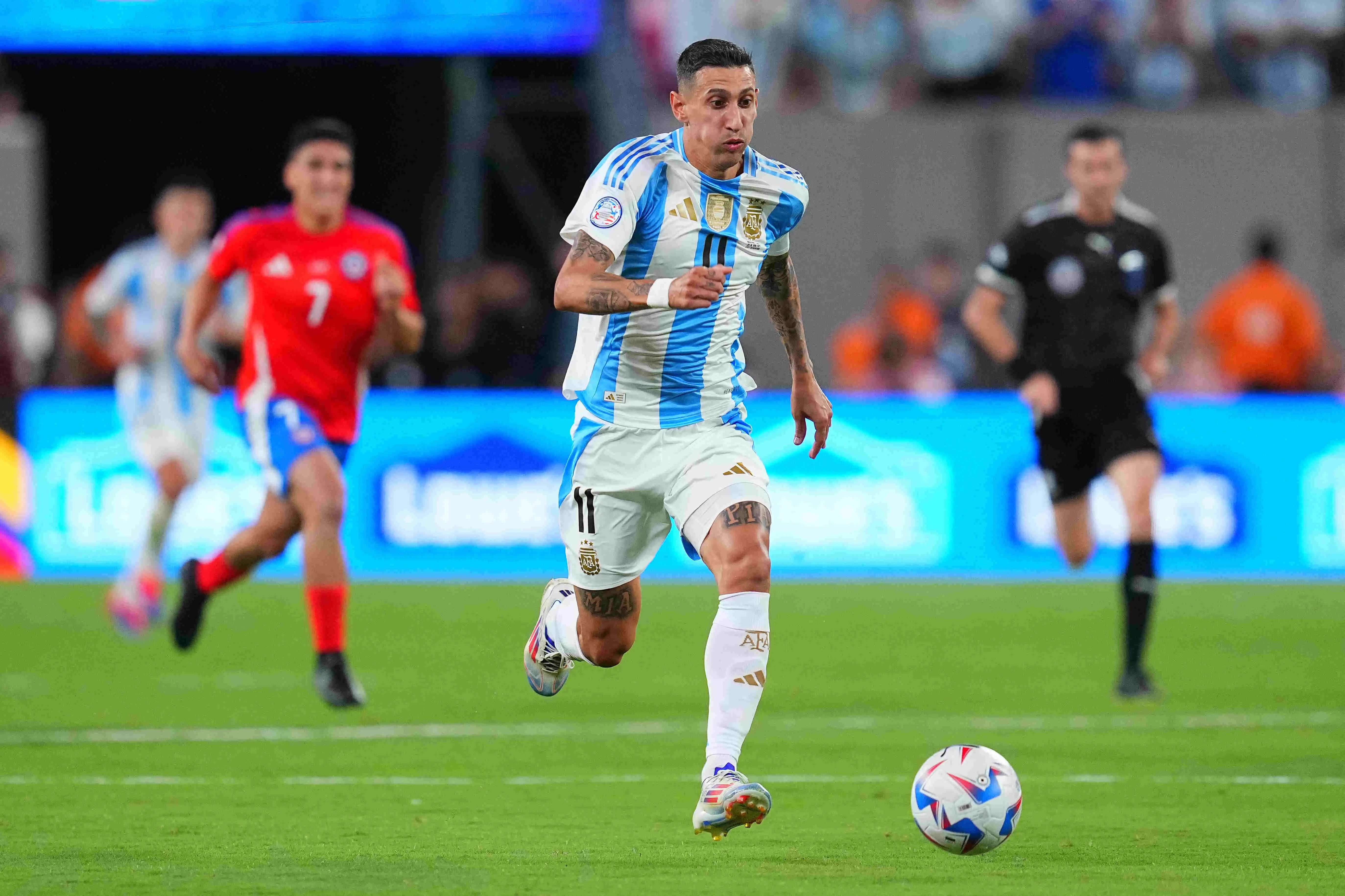 Imagem do atacante argentino Ángel Di María