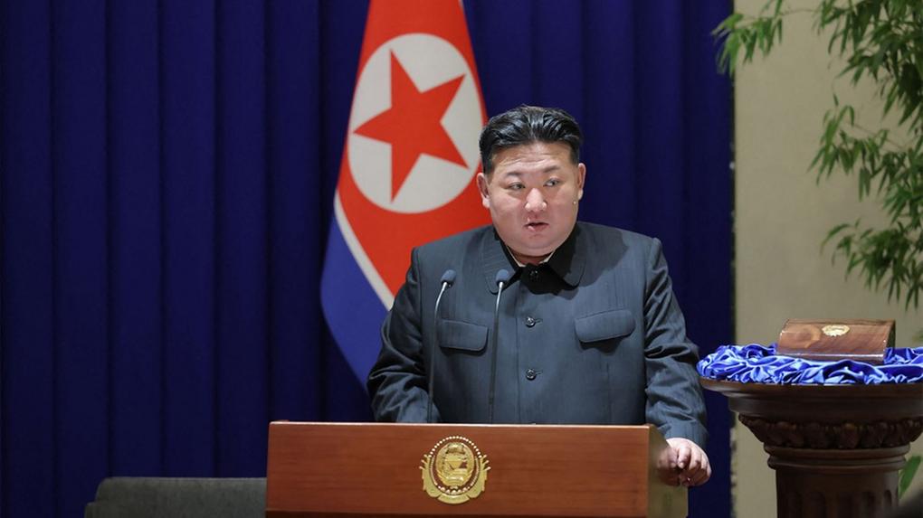 Foto de Kim Jong-un, líder supremo da Coreia do Norte