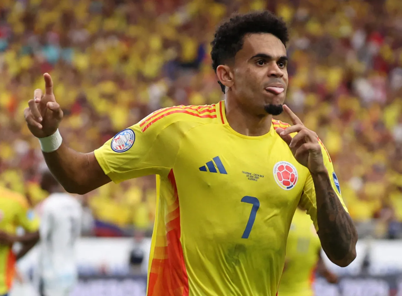 Luis Díaz marcou um dos gols dos cafeteros no jogo