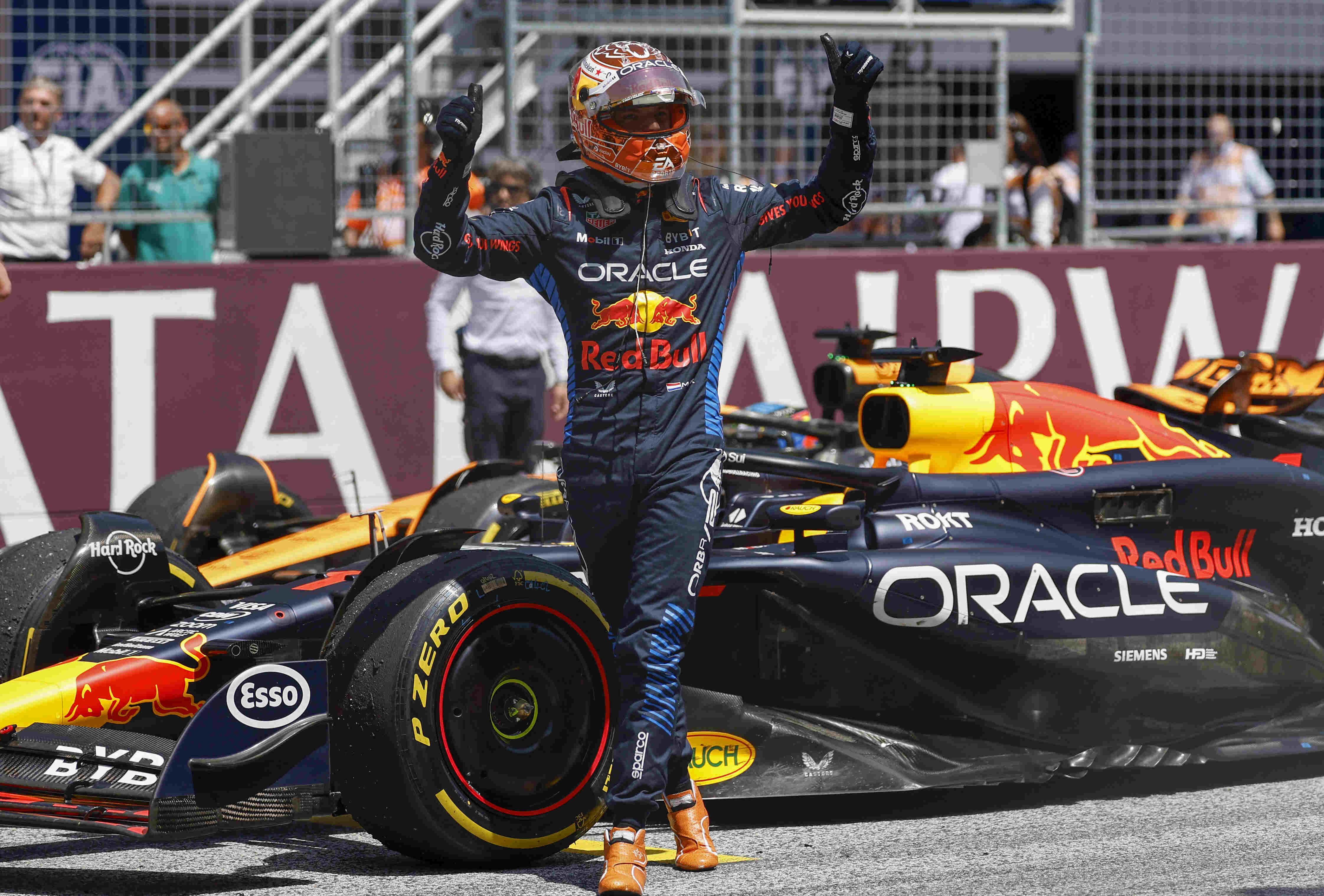 Imagem do piloto holandês Max Verstappen