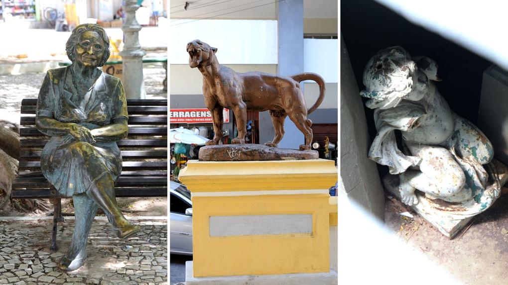 Esculturas da Praça dos Leões
