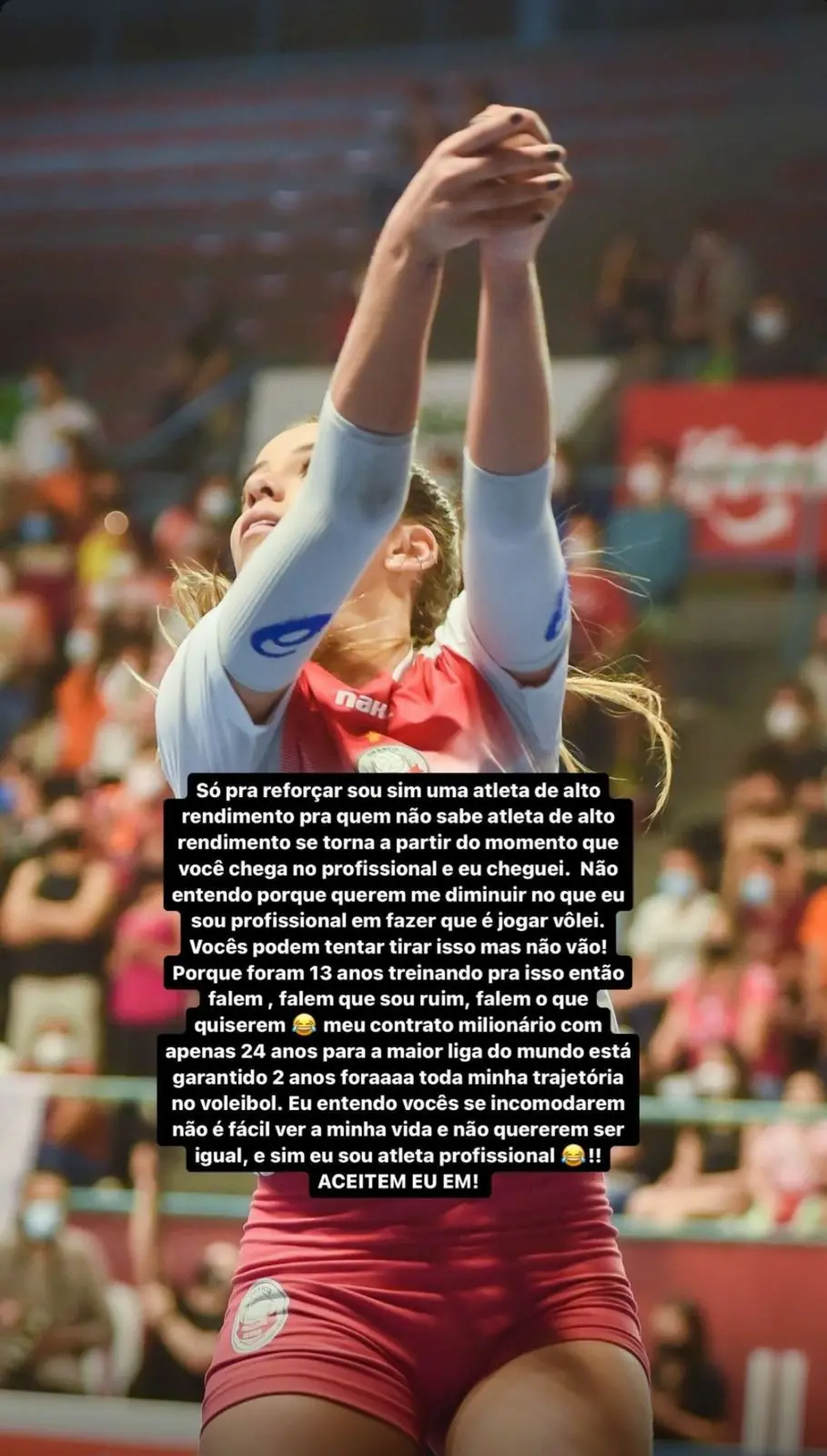 Key respondeu Márcia por meio de texto nos stories do Instagram