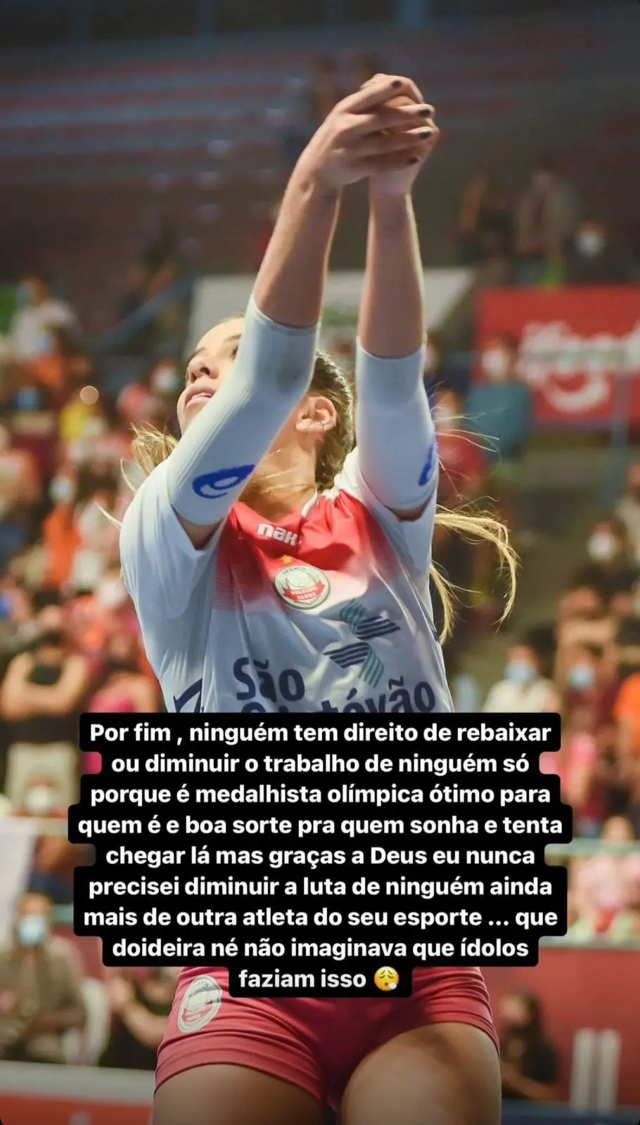 Key respondeu Márcia por meio de texto nos stories do Instagram