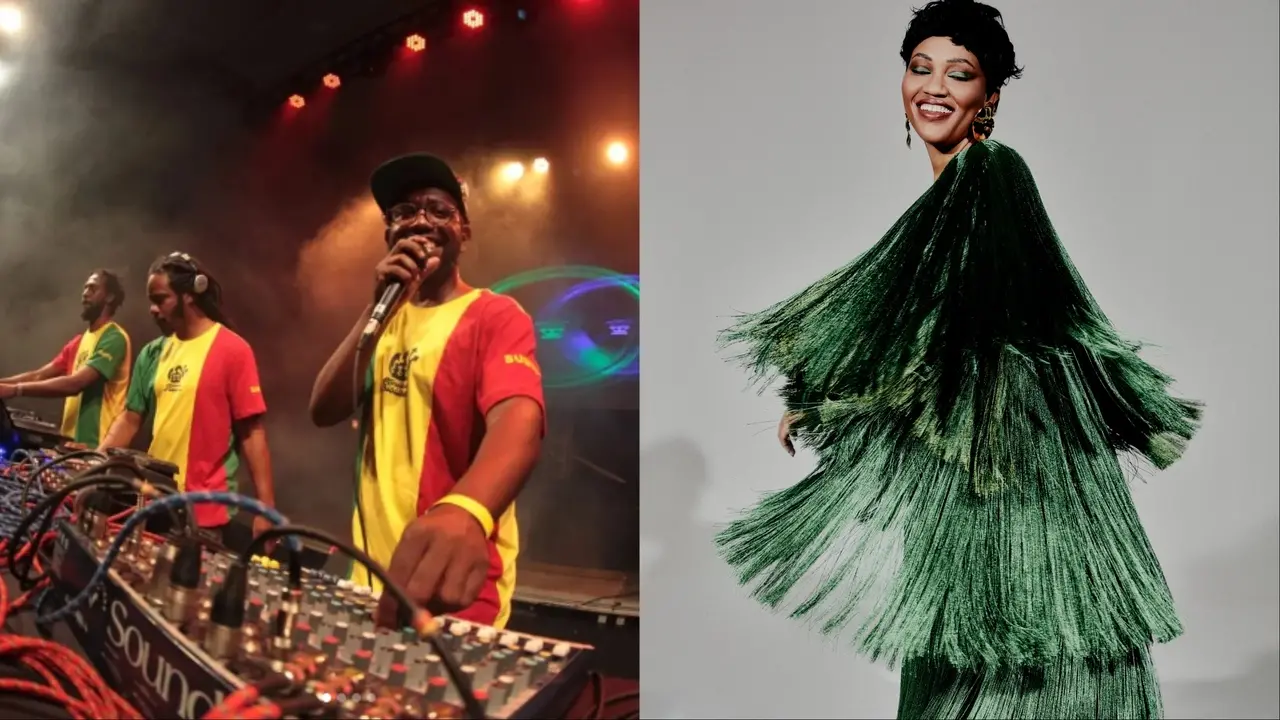 O coletivo Ministereo Público Sound System e a cantora Luedji Luna