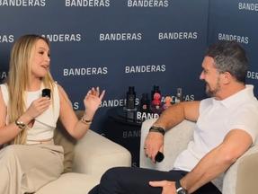 Carla Diaz compartilha em seu Instagram entrevista que fez com Antonio Banderas nesta terça-feira (2)