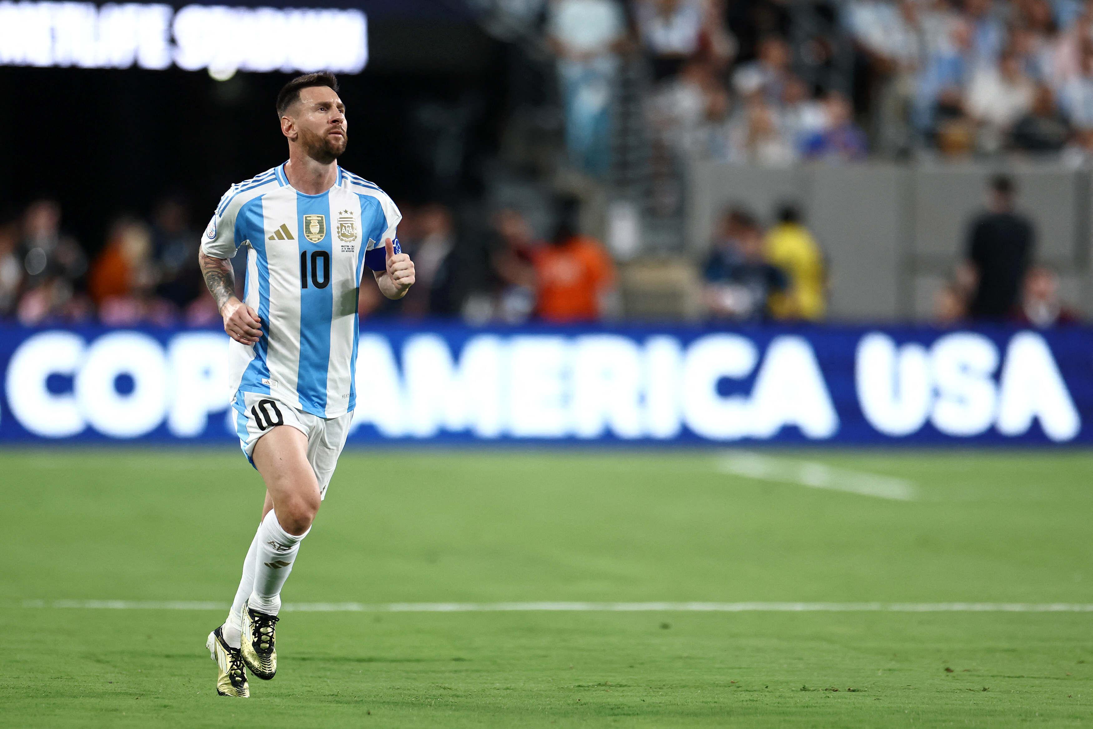 Imagem do atacante argentino Lionel Messi