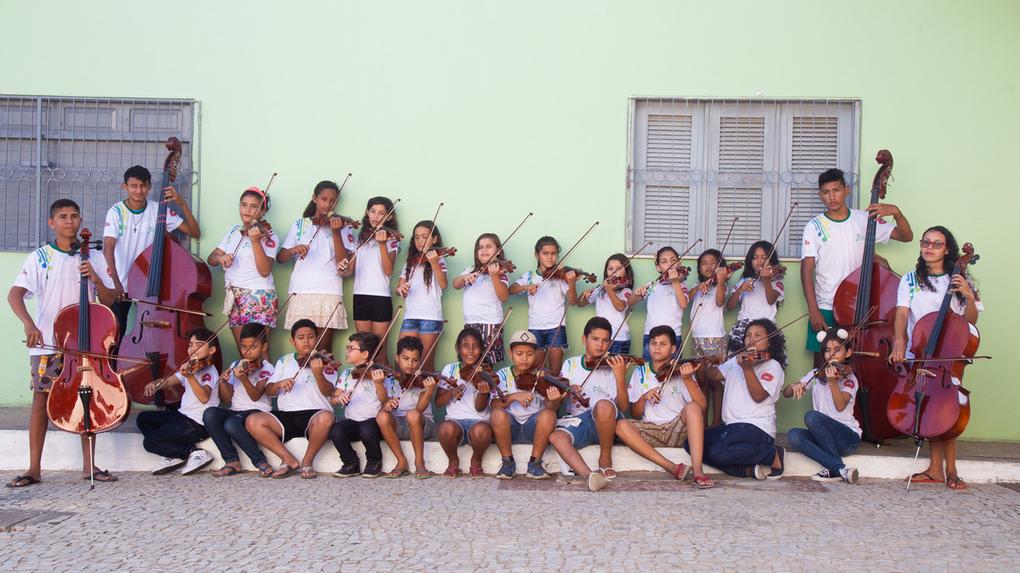 Ação da Orquestra Contemporânea Brasileira promove acesso à educação musical para cerca de 60 crianças e adolescentes de Itapajé
