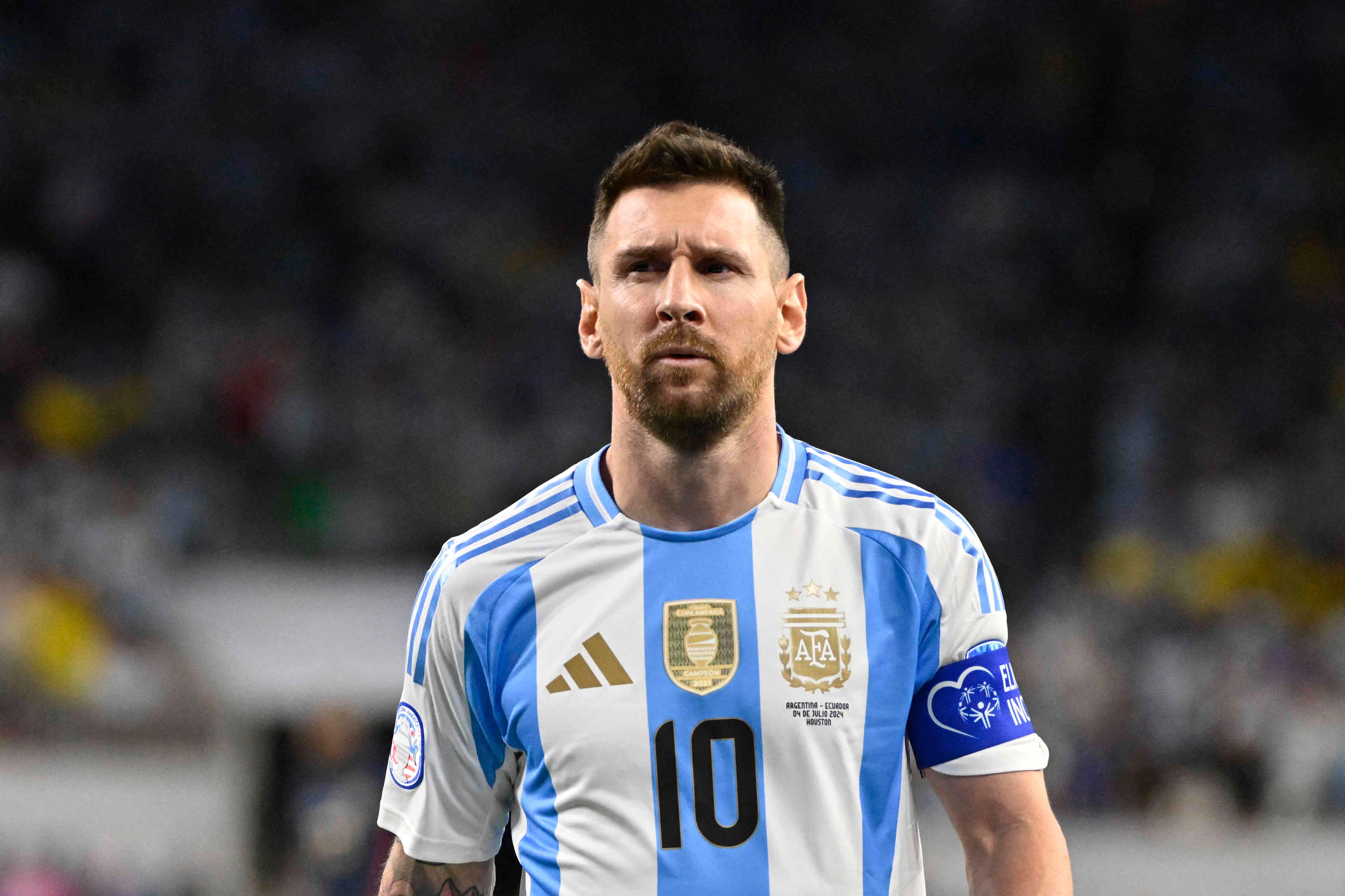 Imagem do atacante da Argentina Lionel Messi