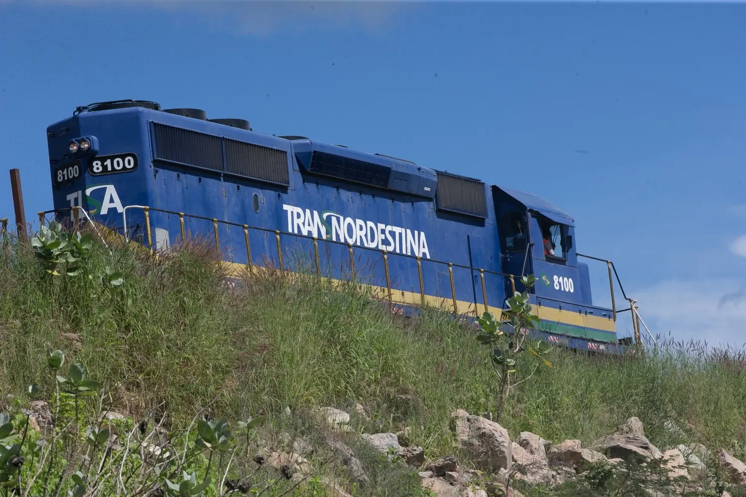 Obra da ferrovia Transnordestina