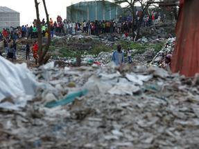 Foto de aterro sanitário onde corpos de mulheres foram encontrados no Quênia