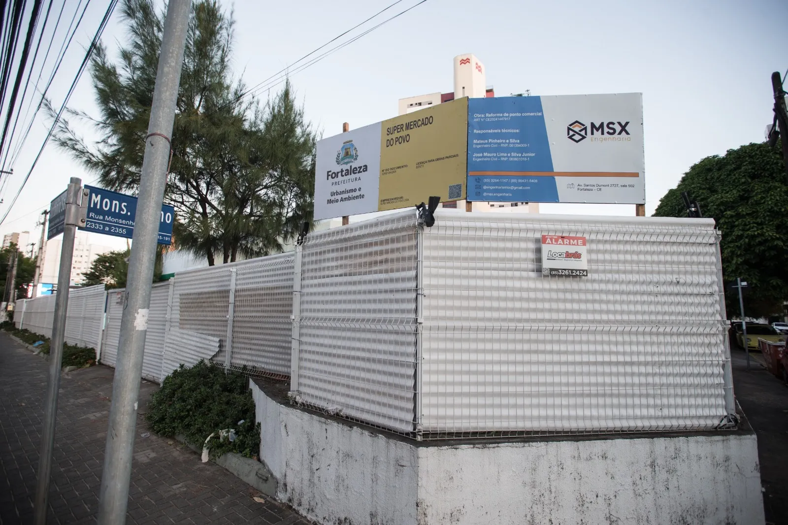 Obras do Do Povo Mini Market no Joaquim Távora