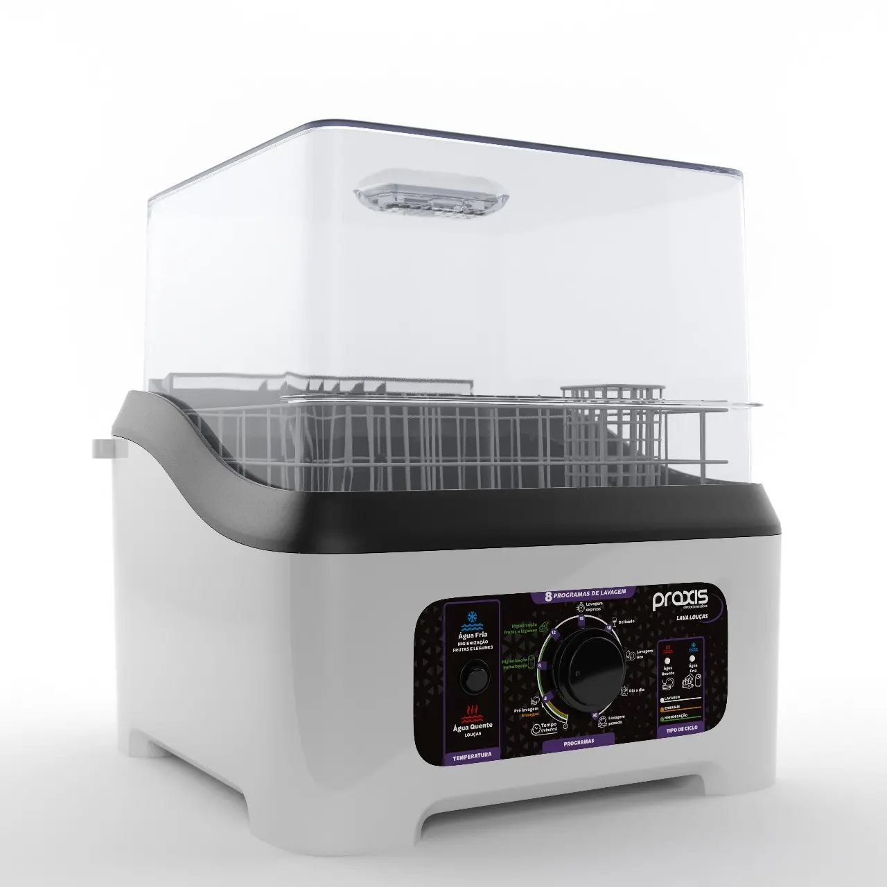 Lava-louças usa apenas 2,5 litros de água e não precisa de instalação prévia