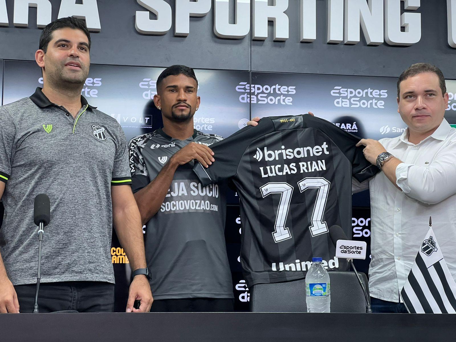 Lucas Rian cita rápida adaptação no Ceará, revela conversa com Léo ...