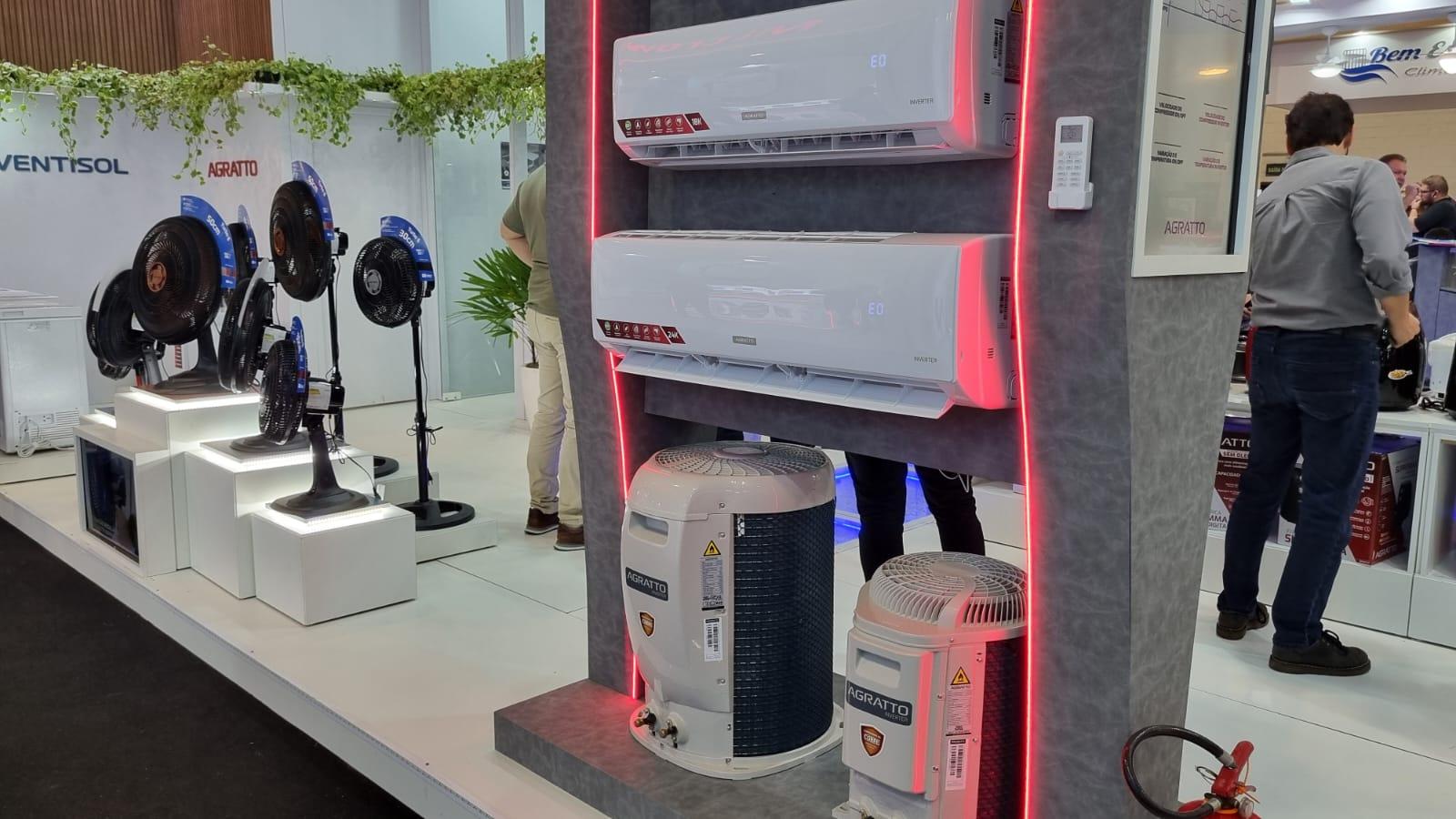 Espaço Ventisol e Agratto na Eletrolar Show ar-condicionado ventilador