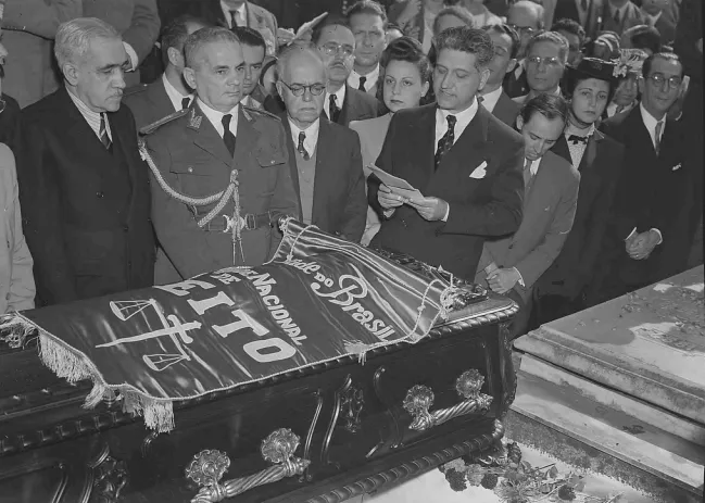 Funeral de Clóvis Beviláqua, no Rio de Janeiro, em julho de 1944