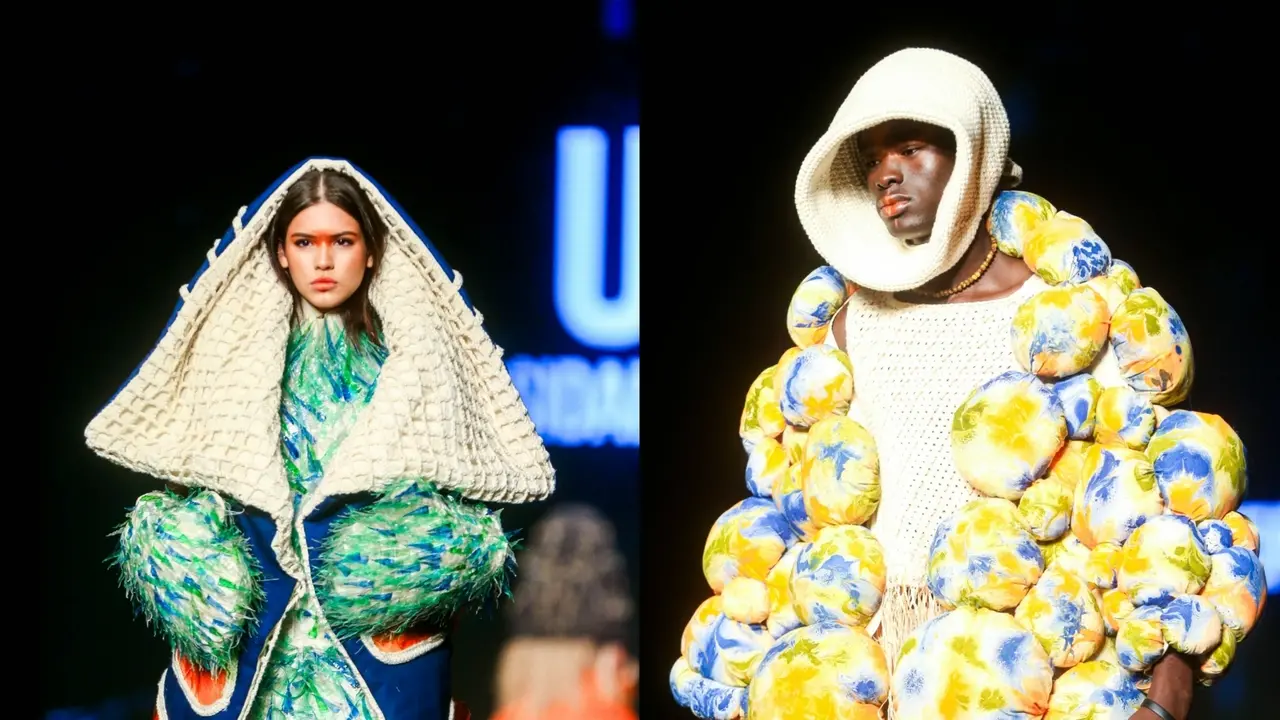 Peças com muito volume protagonizaram coleção 