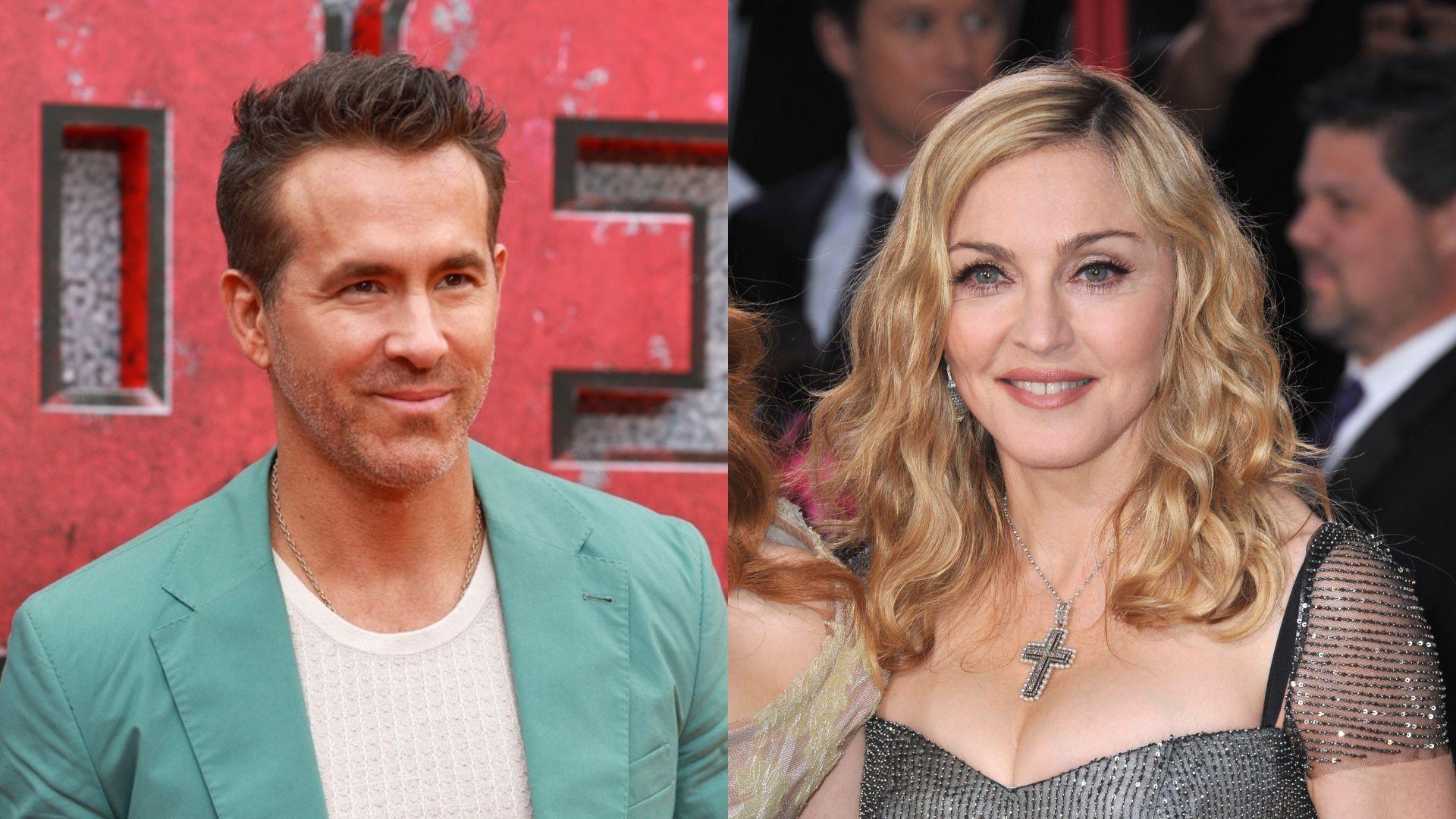 Ryan Reynolds publicou uma foto com Madonna e recebeu um questionamento dela