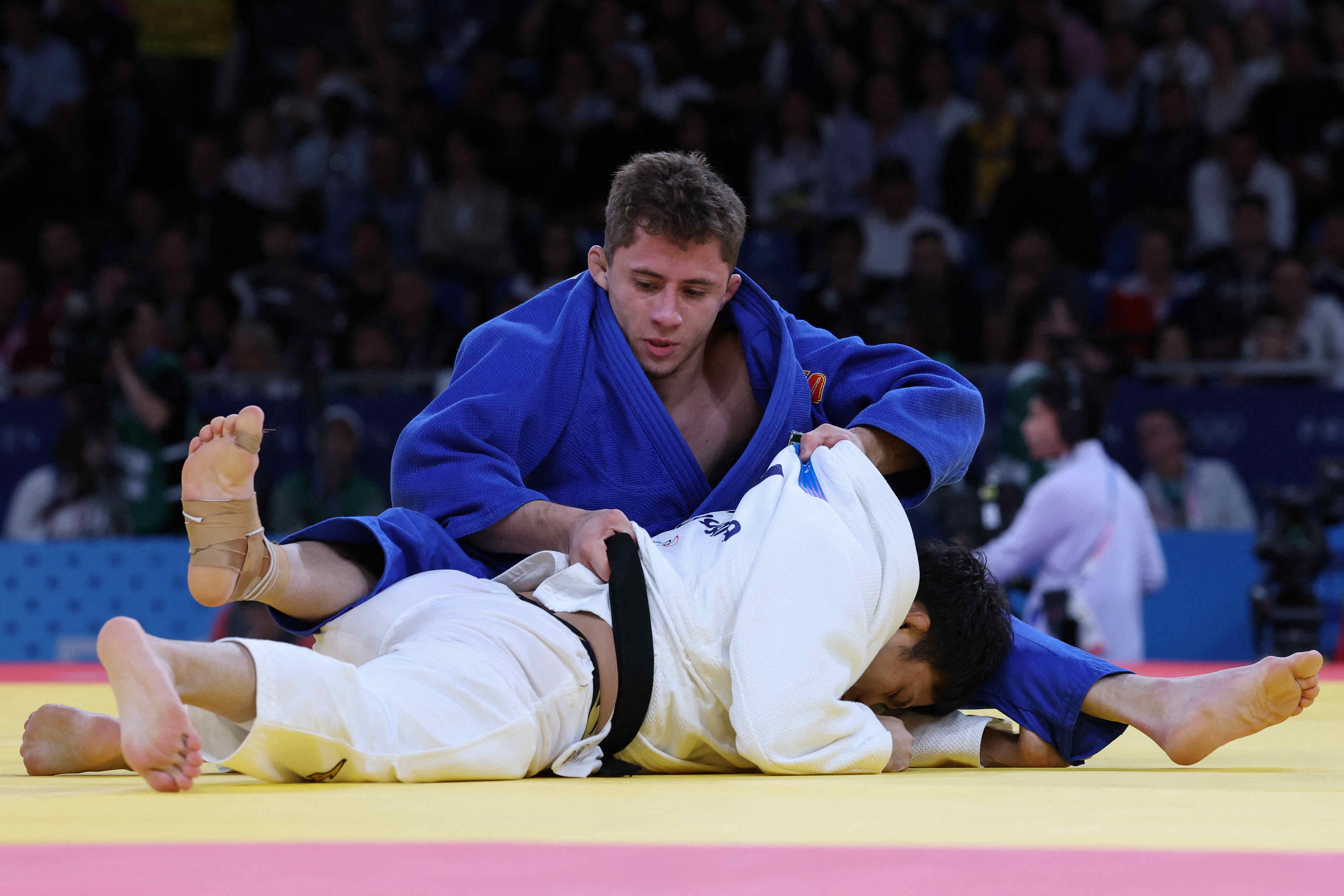 Imagem do judoca brasileiro Michel Augusto