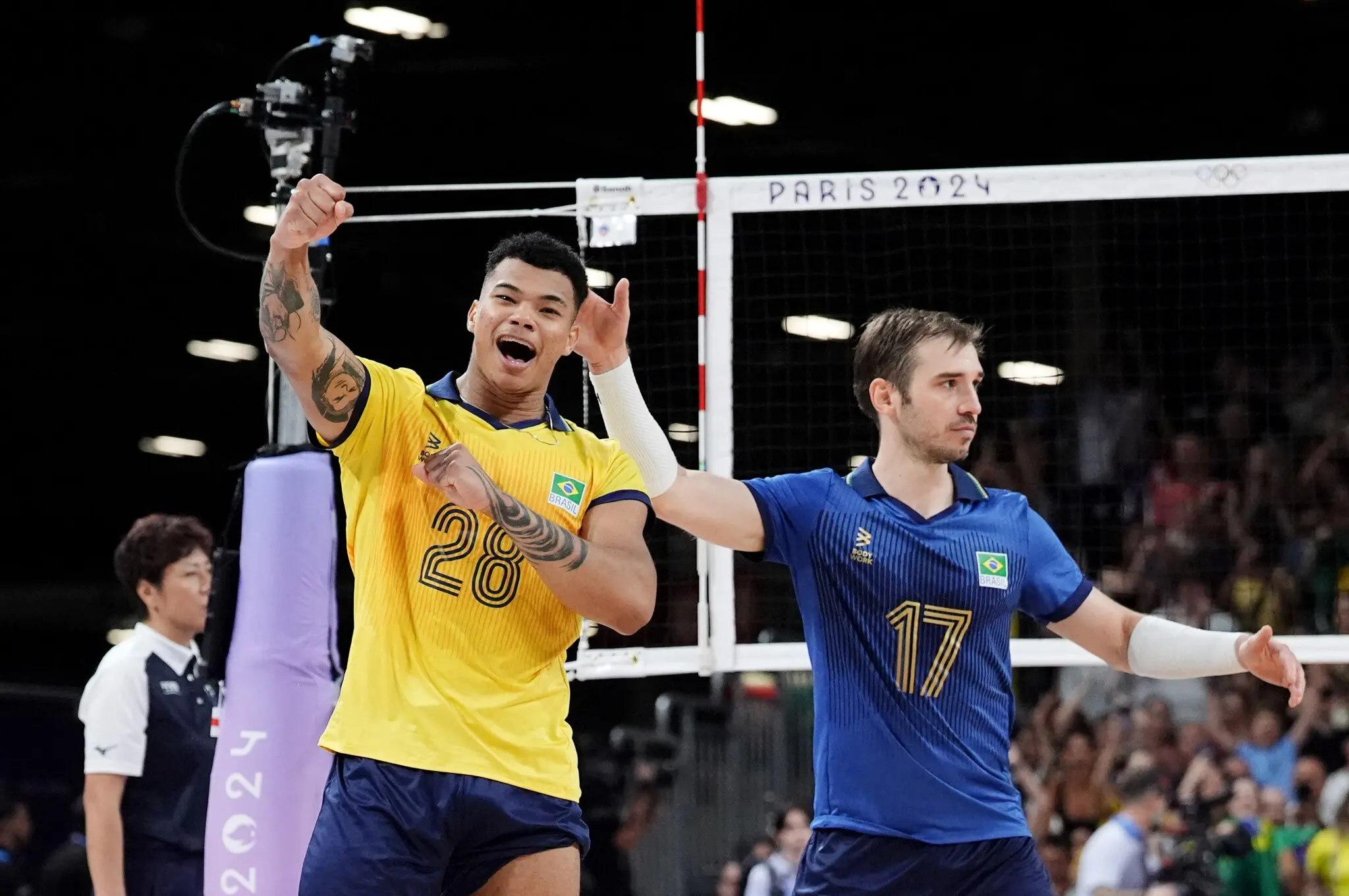 Brasil x Egito no vôlei masculino nas Olimpíadas 2024