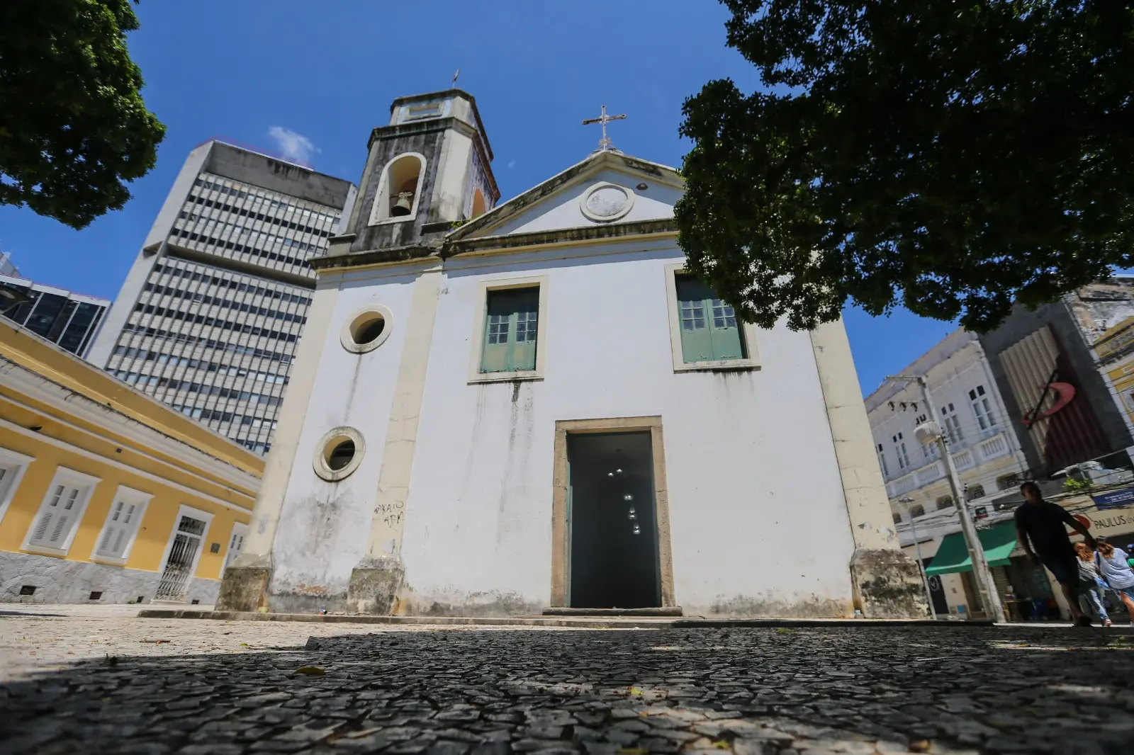 Fachada atual da Igreja de Nossa Senhora do Rosário, a mais antiga de Fortaleza