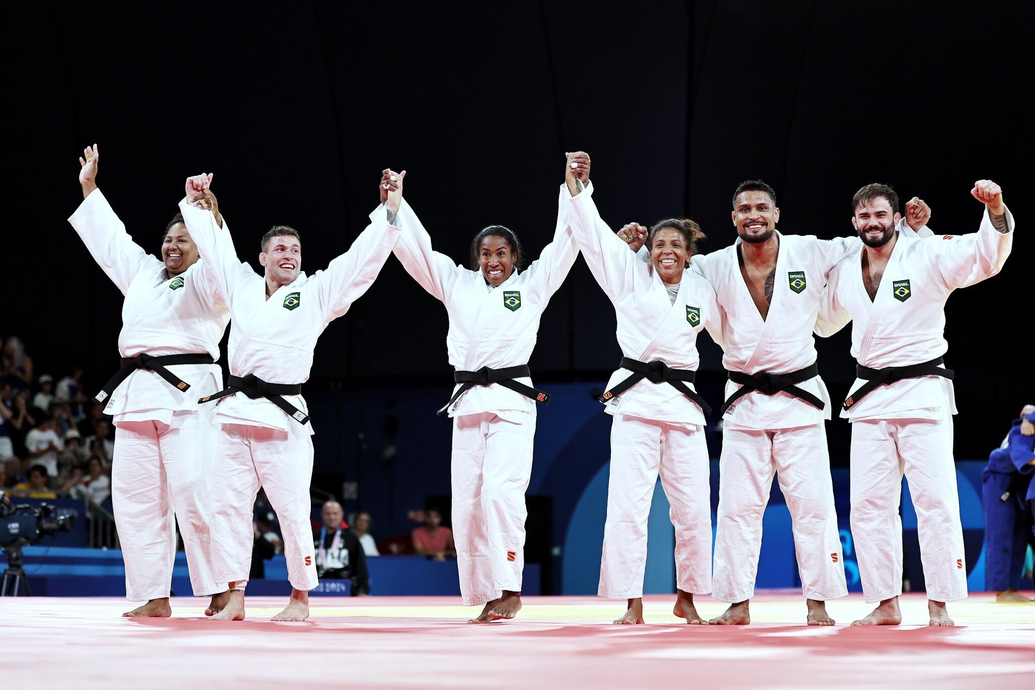 24.08.03 - Jogos Olímpicos Paris 2024 - Judô | Brasil conquista medalha de bronze em equipe