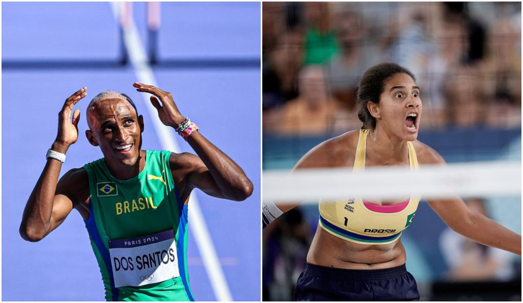 Alison dos Santos e Ana Patrícia (da dupla com Duda) são atrações da tarde nos Jogos Olímpicos de Paris 2024
