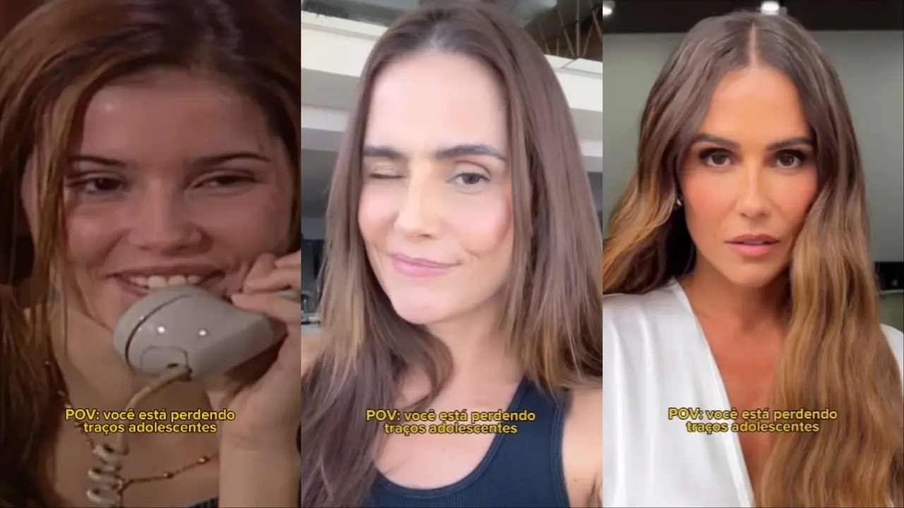 A atriz Deborah Secco foi uma das celebridades que aderiu à trend nas redes sociais