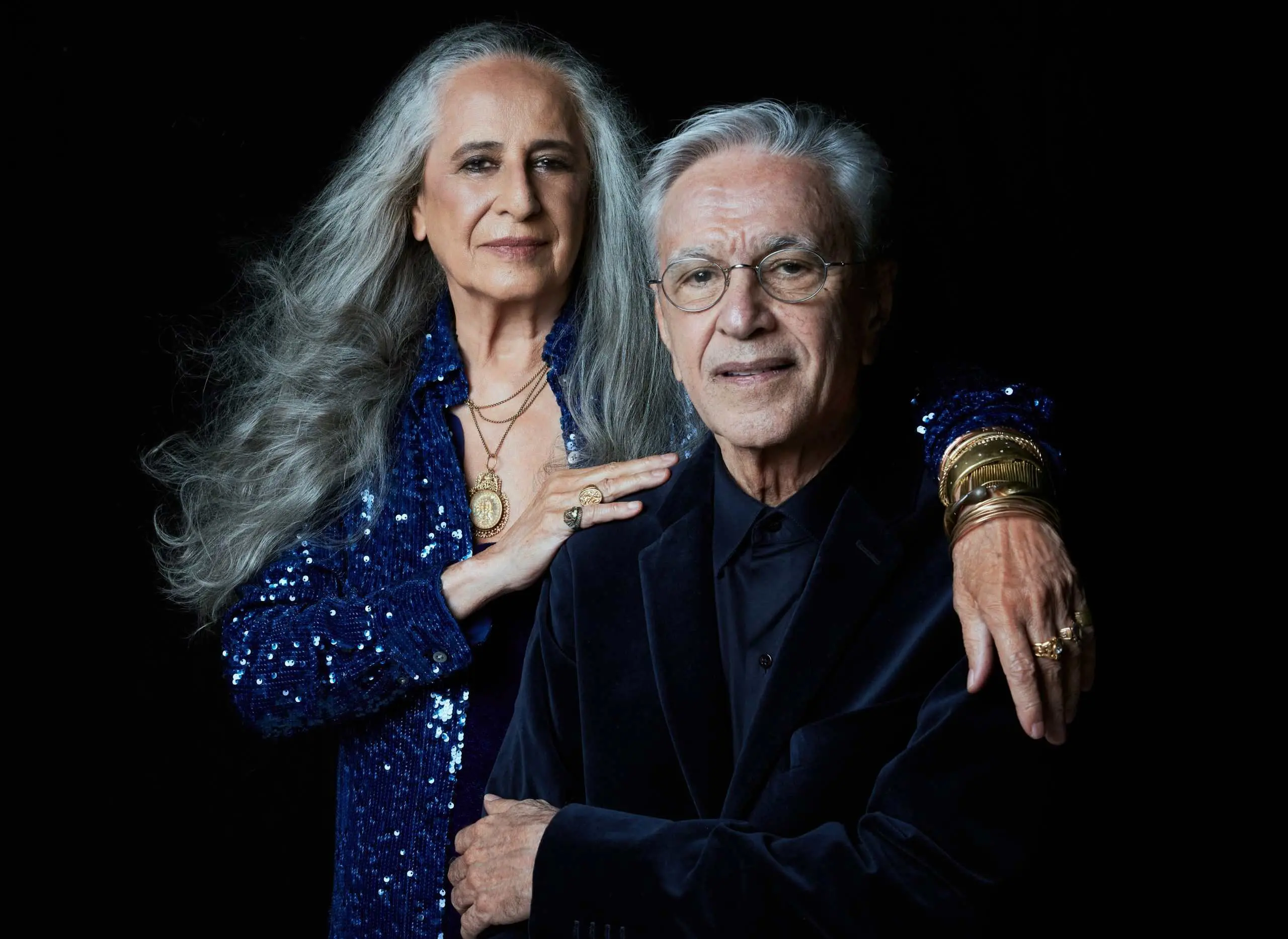 maria bethania e caetano veloso em foto de divulgação da turnê