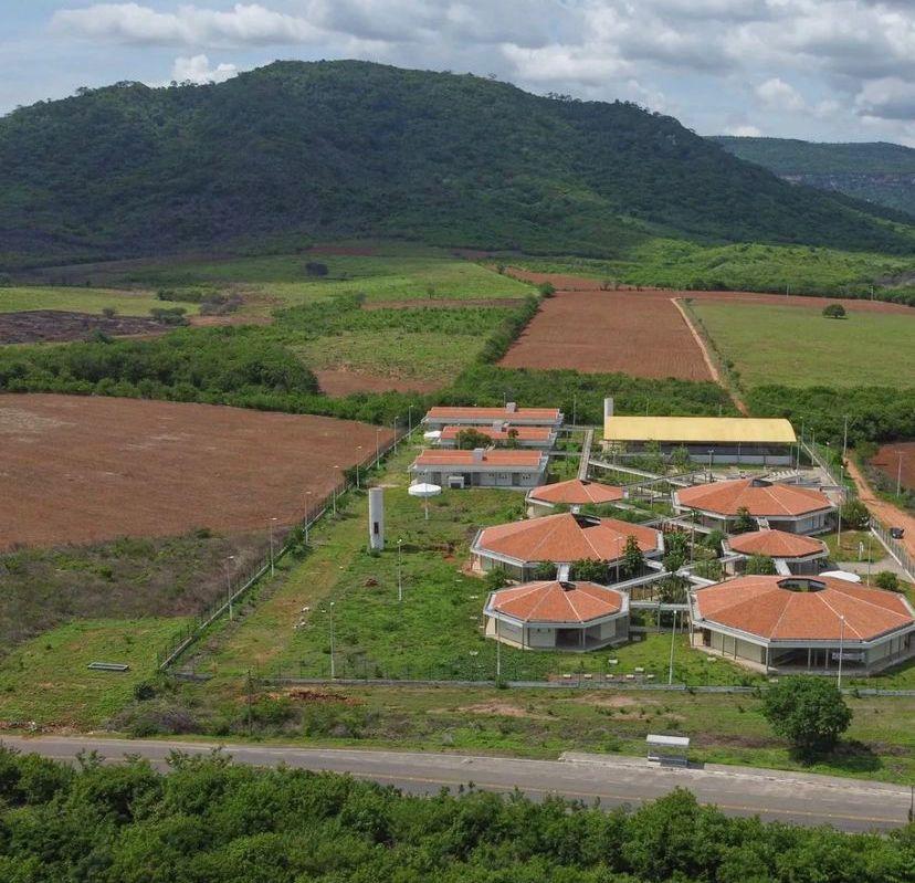 Imagem aérea da Escola Família Agrícola (EFA) Padre Eliésio dos Santos