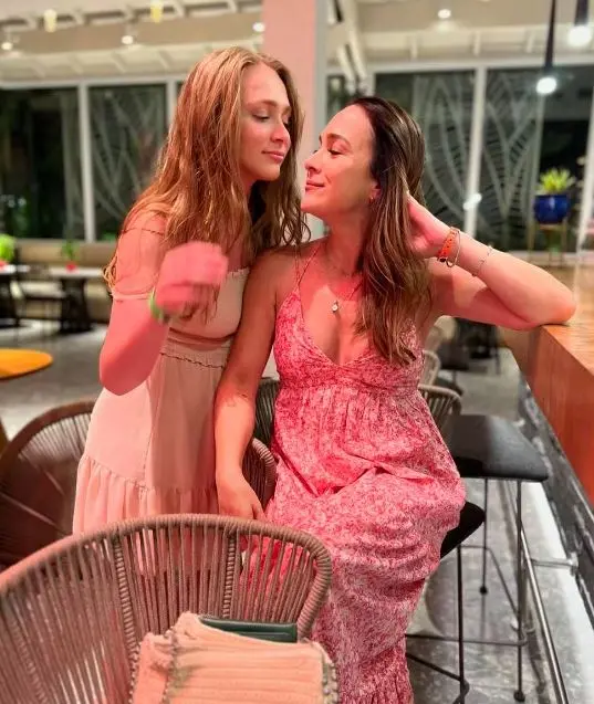 Gabriela Duarte e a filha