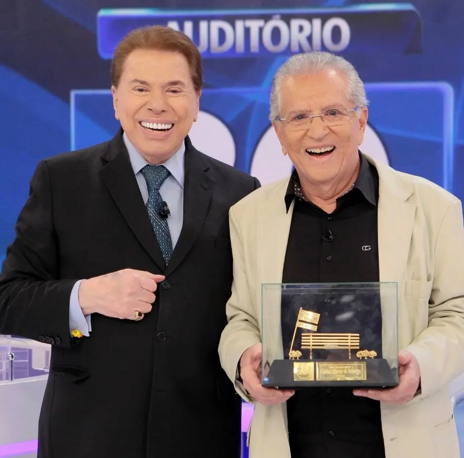 Carlos Alberto e Silvio Santos tinham mais de 70 anos de amizade