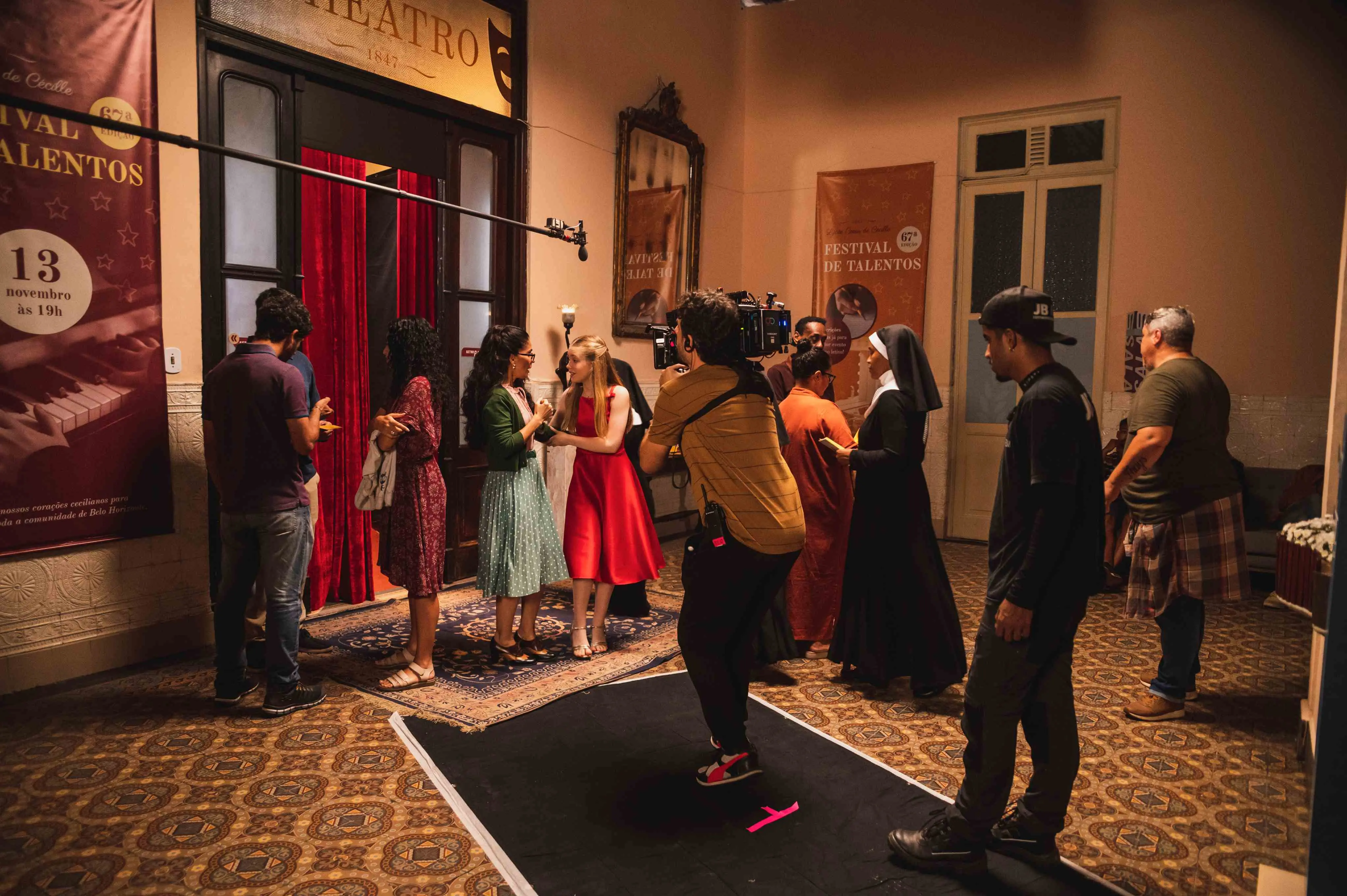 Gravações do filme Princesa Adormecida