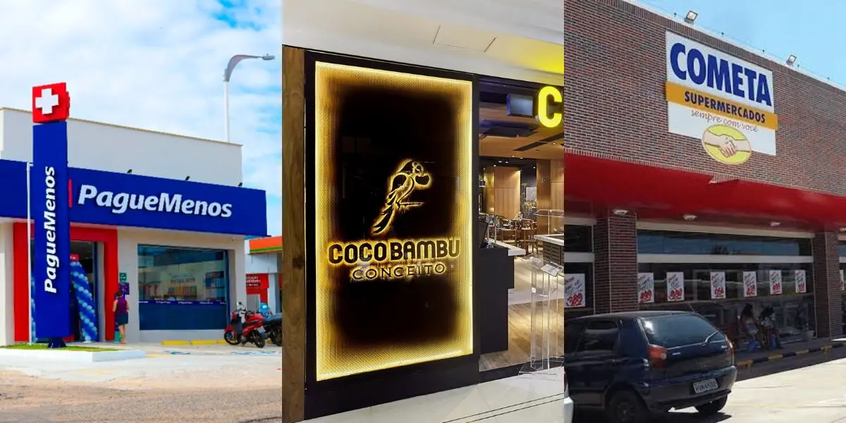 Pague Menos, Coco Bambu e Cometa