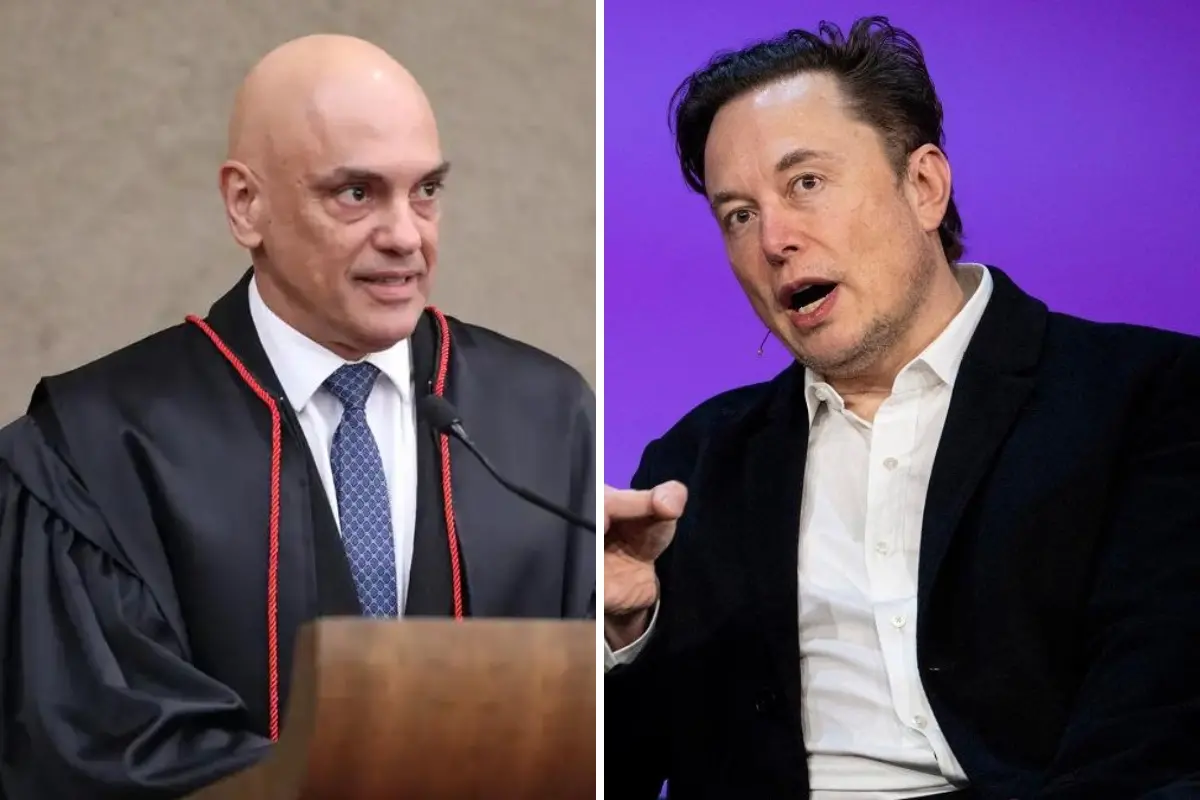 Elon Musk e Alexandre de Moraes