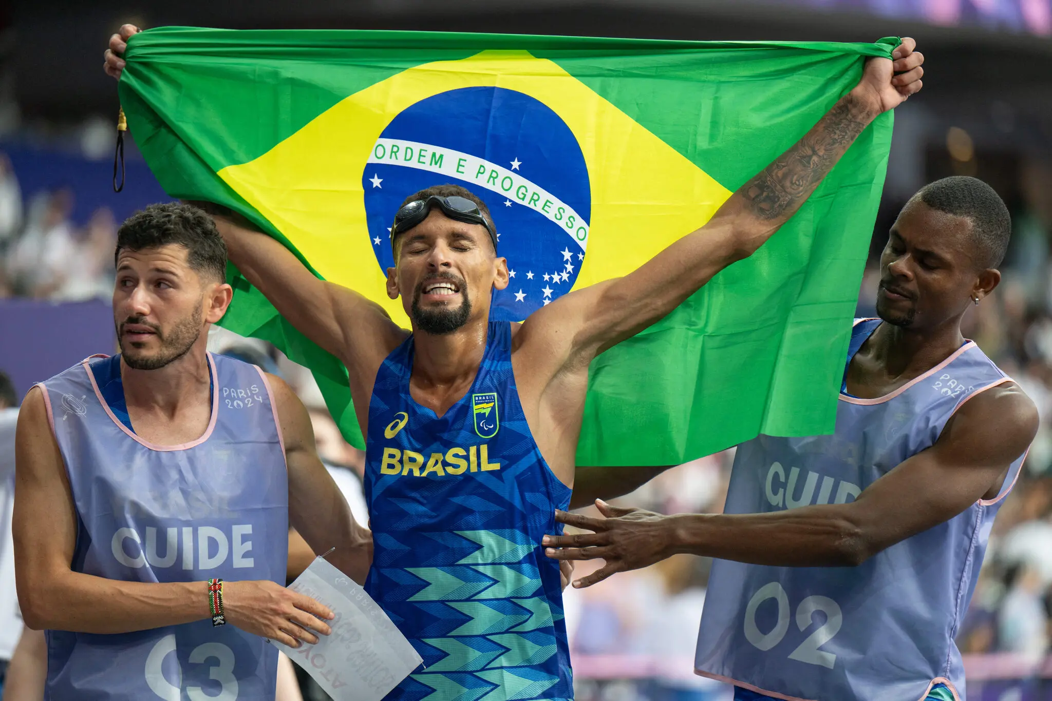 Imagem do atleta paraolimpico Julio Cesar Agripino