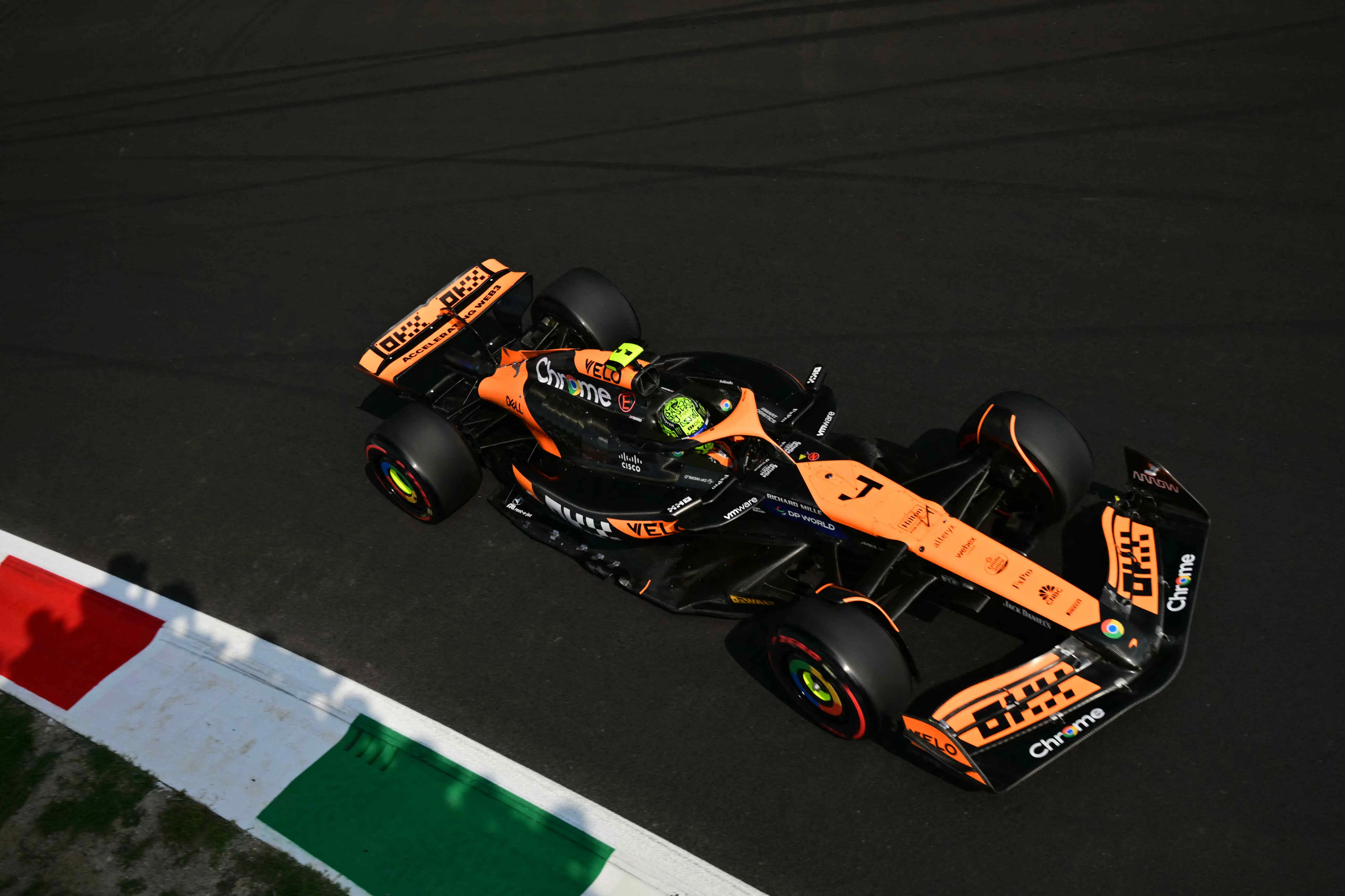Imagem do piloto da McLaren Lando Norris