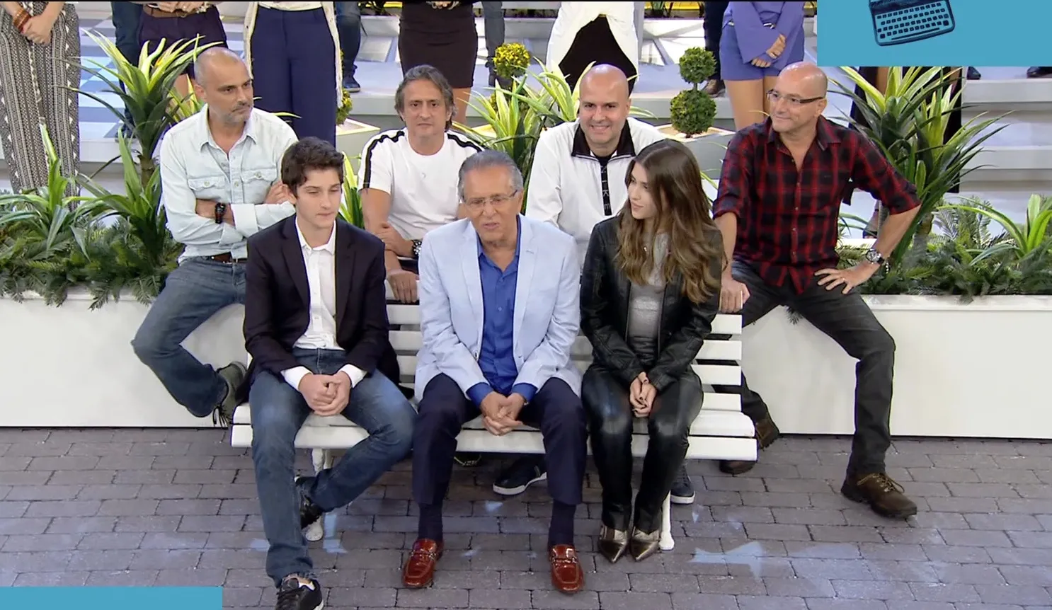 Herdeiros de Carlos Alberto em gravação de especial do SBT