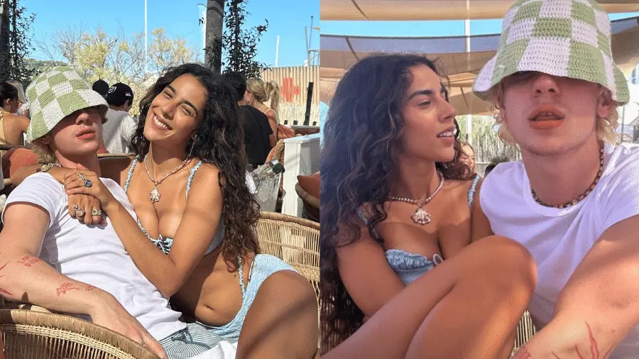 Juliano Floss e marina sena