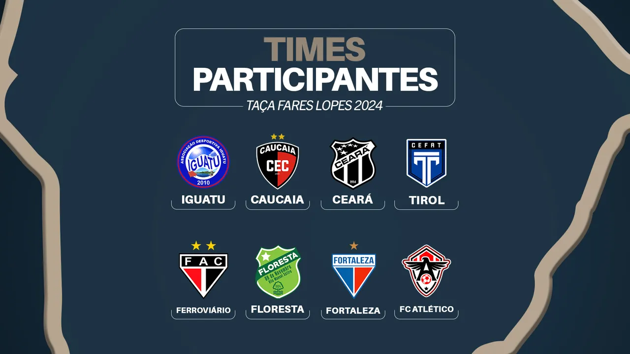 8 clubes participarão da Taça Fares Lopes de 2024