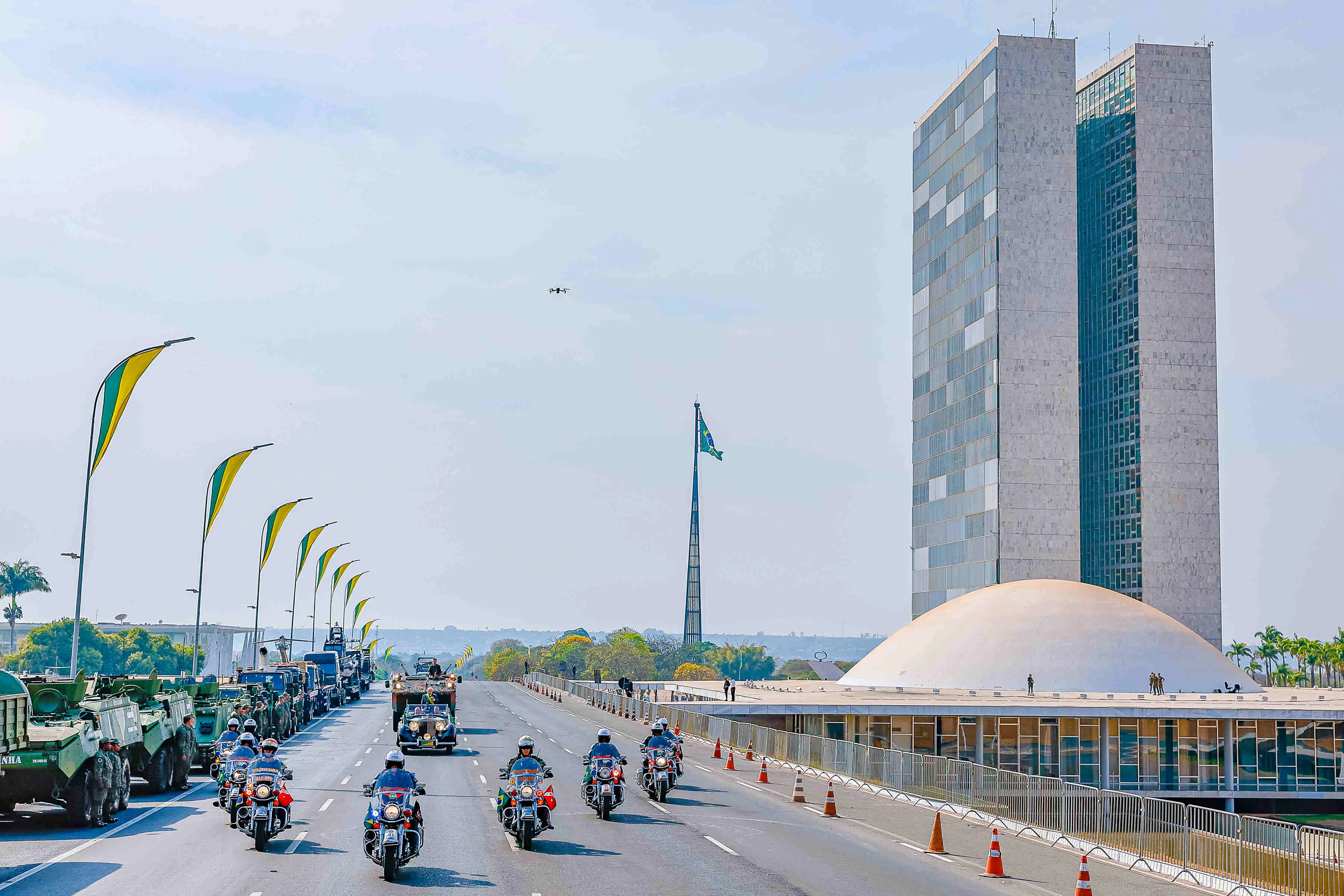 Esplanada dos Ministérios no Sete de Setembro de 2024