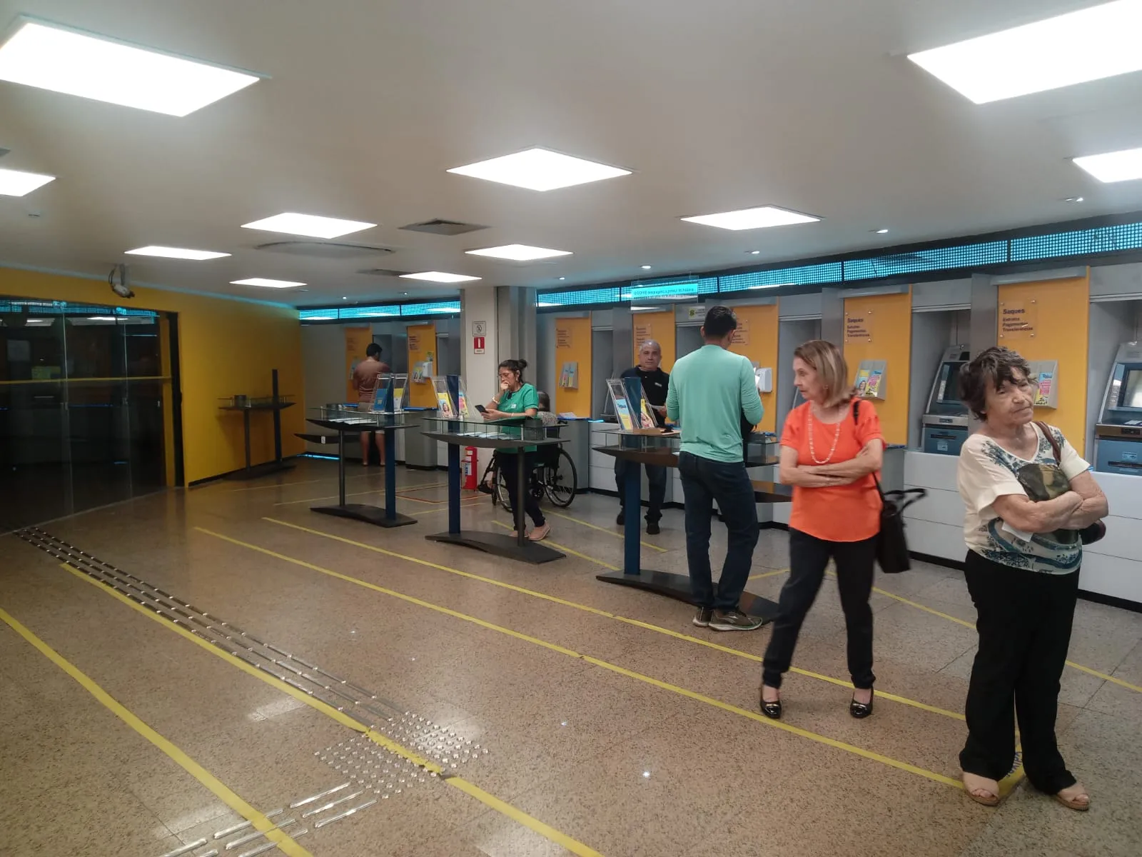 Movimentação era tranquila no primeiro dia de greve