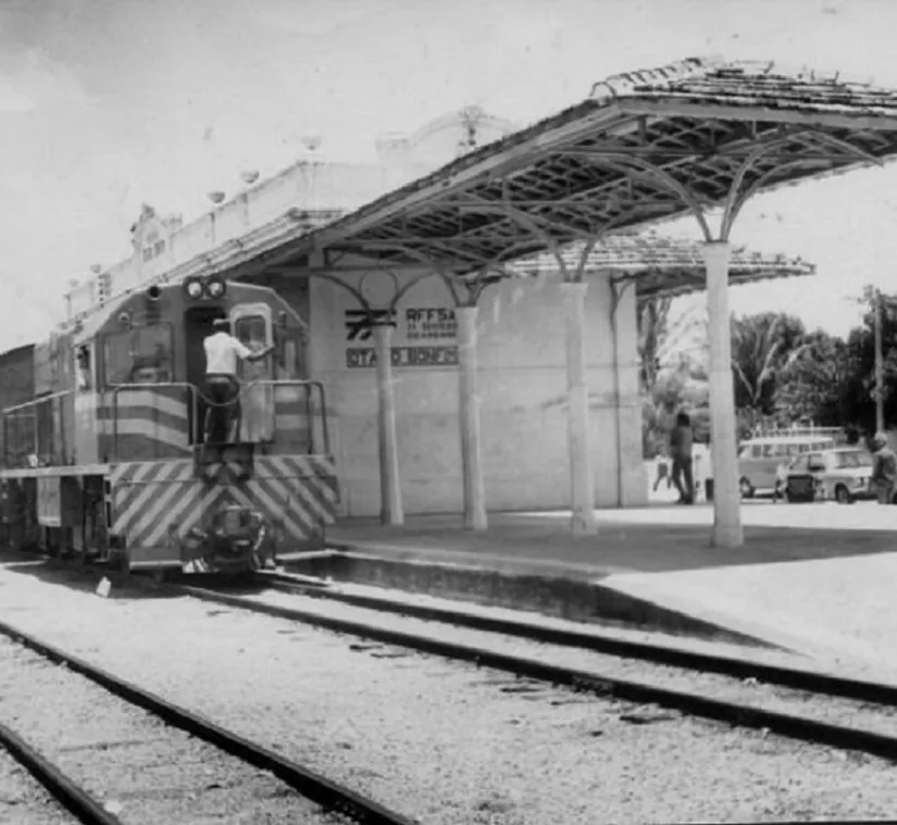 Estação Otávio Bonfim na década de 1970